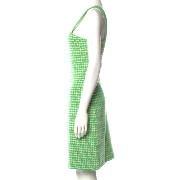 Sandro Houndstooth Printed Midi Cotton Dress - Picture 3 of 3